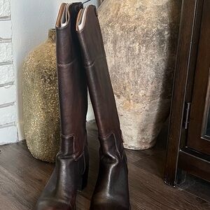 Patricia Nash - Brown Leather Knee-High Boots with box